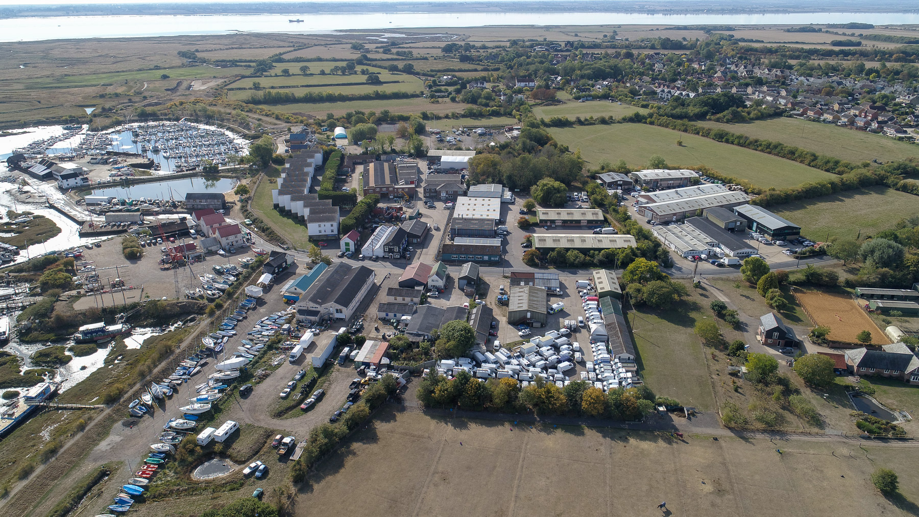 Photograph of birdseye view of rural area