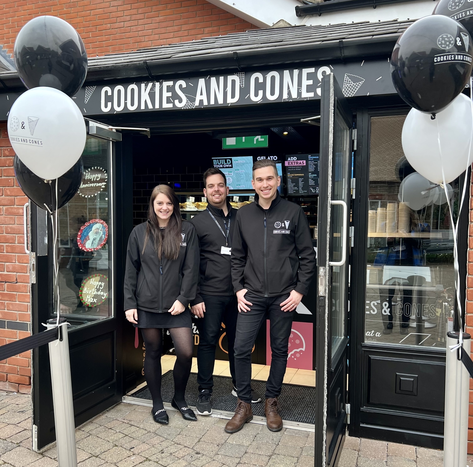 Cookies and cones shop front