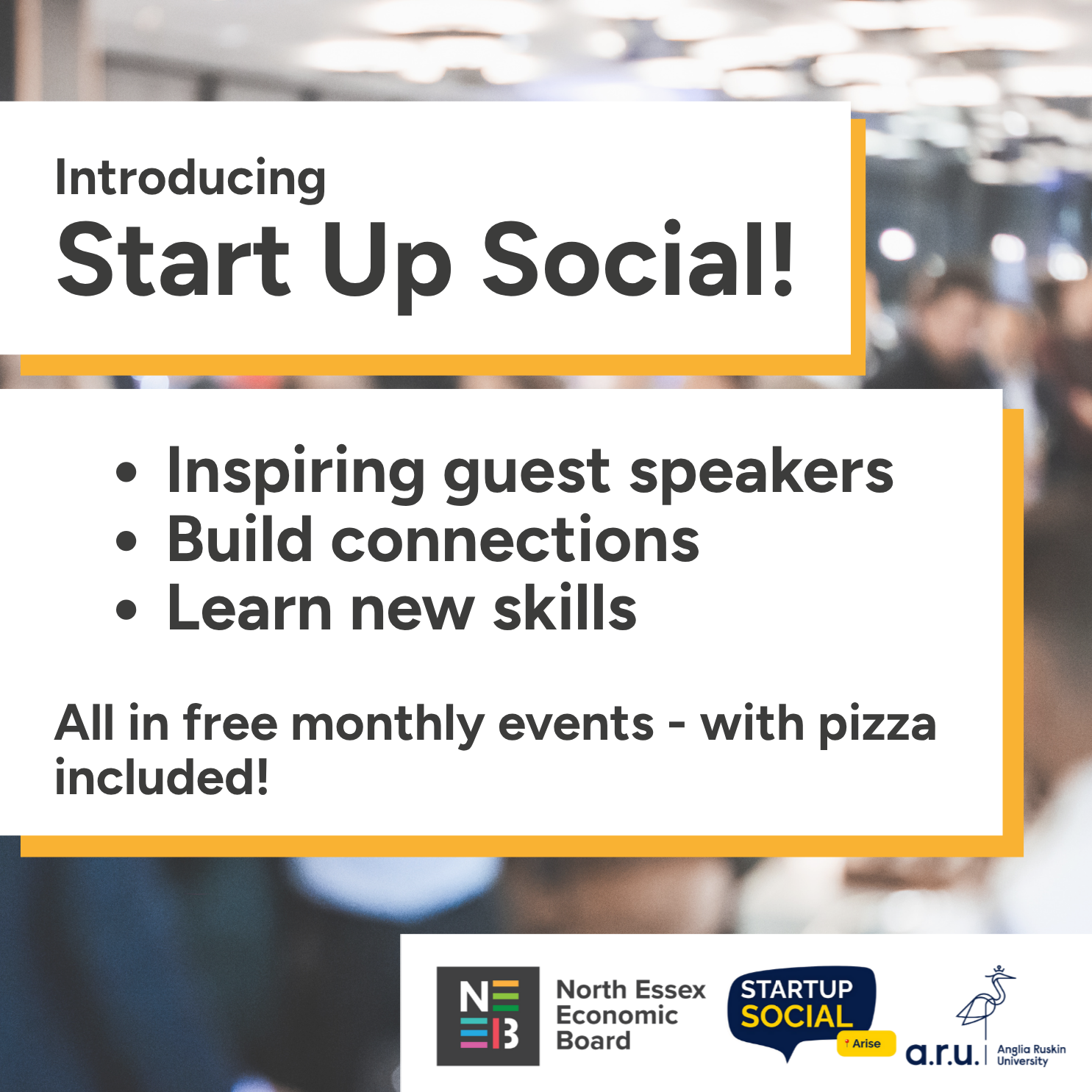 Start Up Social free events in Chelmsford promo