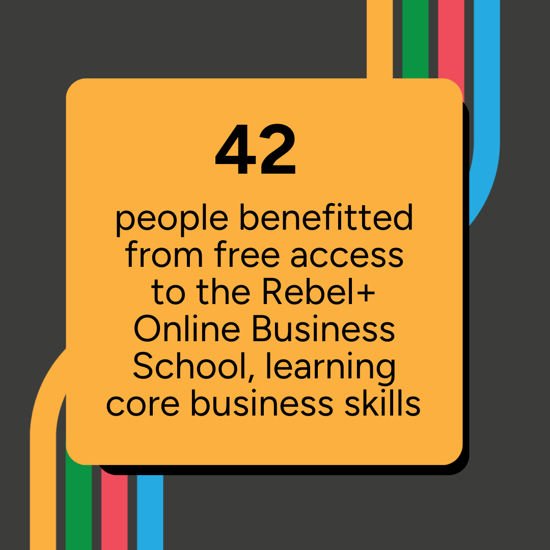42 people benefitted from free access to Rebel+